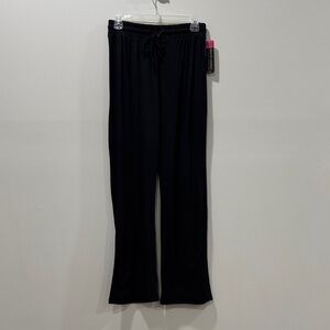 Skylee Collection Black Drawstring Maternity Lounge Pants